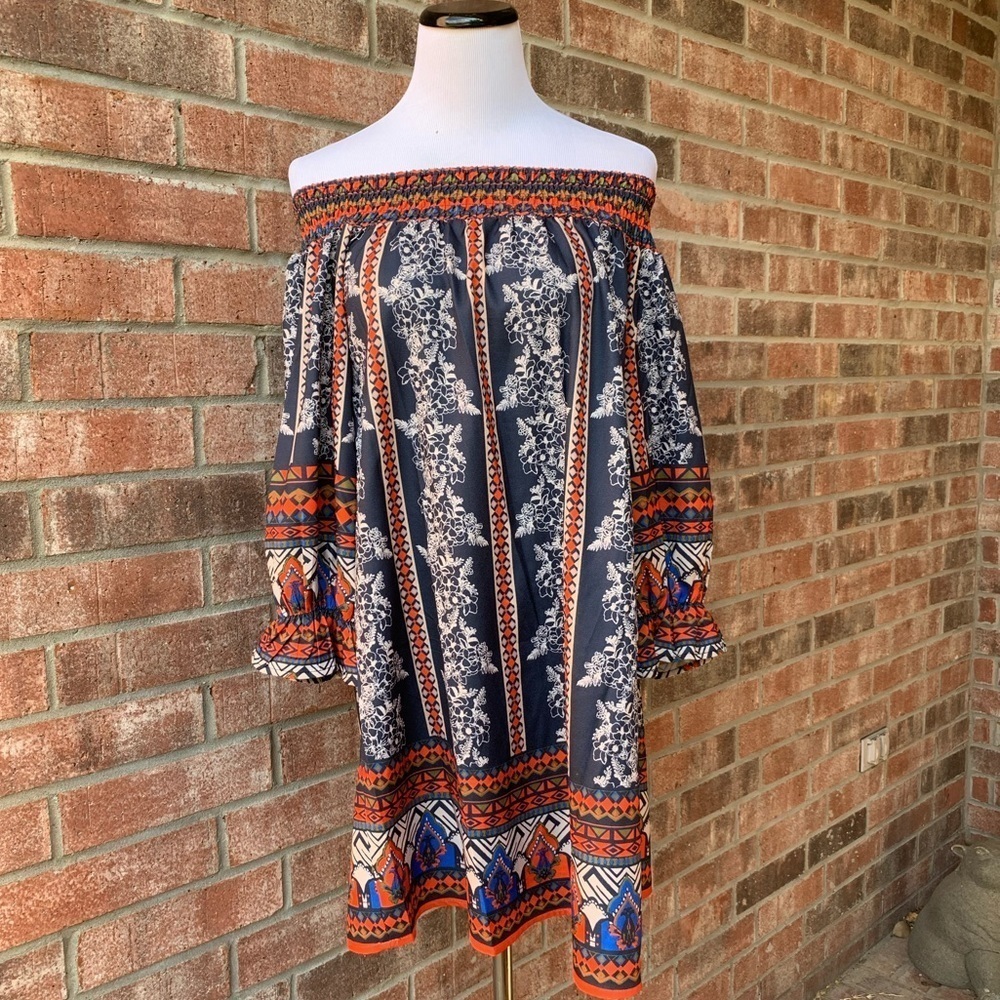 Chelsea & Violet boho off shoulder dress, XS